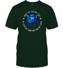 Load image into Gallery viewer, Into The Ocean I Lose My Mind And Find My Soul Octopus Men Cotton T-Shirt