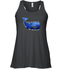Load image into Gallery viewer, And Into The Ocean I Go To Lose My Mind And Find My Soul Gifts Women Racerback Tank
