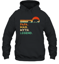 Load image into Gallery viewer, Papa Bear Man Myth Legend T Shirt Vintage For Mens Dad Father Unisex Hooded Sweatshirt