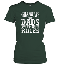 Load image into Gallery viewer, Mens Grandpas are dads without rules Women Cotton T-Shirt