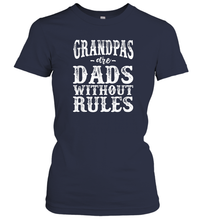 Load image into Gallery viewer, Mens Grandpas are dads without rules Women Cotton T-Shirt