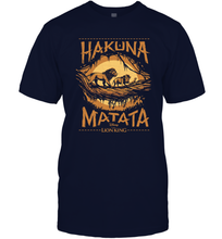 Load image into Gallery viewer, Disney The Lion King Live Action Hakuna Matata Sunset Poster Men Cotton T-Shirt