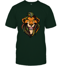 Load image into Gallery viewer, Disney Lion King Scar Pattern Fill Head Shot Portrait Men Cotton T-Shirt