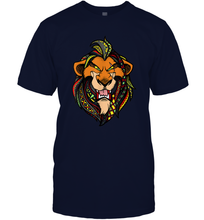 Load image into Gallery viewer, Disney Lion King Scar Pattern Fill Head Shot Portrait Men Cotton T-Shirt