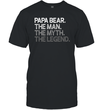 Load image into Gallery viewer, Papa the man, the myth, the legend Men Cotton T-Shirt