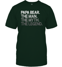 Load image into Gallery viewer, Papa the man, the myth, the legend Men Cotton T-Shirt