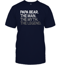 Load image into Gallery viewer, Papa the man, the myth, the legend Men Cotton T-Shirt