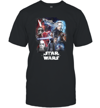 Load image into Gallery viewer, Star Wars Last Jedi Paint Portraits Collage Poster Men Cotton T-Shirt