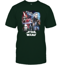 Load image into Gallery viewer, Star Wars Last Jedi Paint Portraits Collage Poster Men Cotton T-Shirt