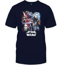 Load image into Gallery viewer, Star Wars Last Jedi Paint Portraits Collage Poster Men Cotton T-Shirt