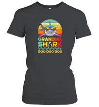 Load image into Gallery viewer, Womens Retro Vintage Grandma Shark Doo Doo Halloween Costume Women Cotton T-Shirt