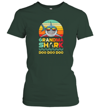Load image into Gallery viewer, Womens Retro Vintage Grandma Shark Doo Doo Halloween Costume Women Cotton T-Shirt