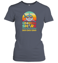 Load image into Gallery viewer, Womens Retro Vintage Grandma Shark Doo Doo Halloween Costume Women Cotton T-Shirt
