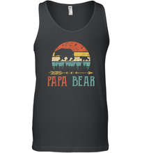 Load image into Gallery viewer, Papa bear T Shirt Vintage Daddy Wildling Father's Day Men Cotton Tank Top