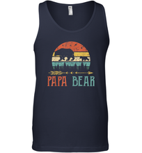Load image into Gallery viewer, Papa bear T Shirt Vintage Daddy Wildling Father's Day Men Cotton Tank Top