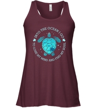 Load image into Gallery viewer, Into The Ocean I Go To Lose My Mind And Find My Soul Gifts Women Racerback Tank