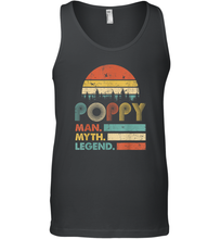 Load image into Gallery viewer, Poppy The Man The Myth The Legend T Shirt Grandpa Graphic Men Cotton Tank Top