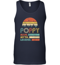 Load image into Gallery viewer, Poppy The Man The Myth The Legend T Shirt Grandpa Graphic Men Cotton Tank Top