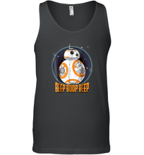 Load image into Gallery viewer, Star Wars BB 8 Beep Quote Circle Design Graphic Men Cotton Tank Top