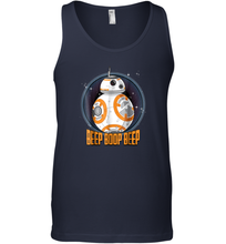 Load image into Gallery viewer, Star Wars BB 8 Beep Quote Circle Design Graphic Men Cotton Tank Top