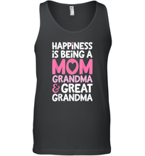 Load image into Gallery viewer, Happiness Is Being A Mom Grandma And Great Grandma Mother Men Cotton Tank Top