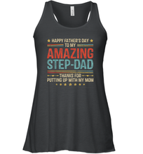 Load image into Gallery viewer, Happy Father's Day To My Amazing Step Dad Women Racerback Tank