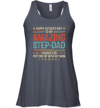 Load image into Gallery viewer, Happy Father's Day To My Amazing Step Dad Women Racerback Tank