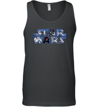 Load image into Gallery viewer, Star Wars Logo Millennium Falcon and Death Star Men Cotton Tank Top