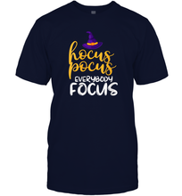 Load image into Gallery viewer, Womens Funny Teacher Hocus Pocus Everybody Focus Halloween Men Cotton T-Shirt