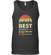 Load image into Gallery viewer, Best Bonus Dad Ever T Shirt Papa Vintage Papa Gift Daddy Men Cotton Tank Top