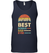 Load image into Gallery viewer, Best Bonus Dad Ever T Shirt Papa Vintage Papa Gift Daddy Men Cotton Tank Top