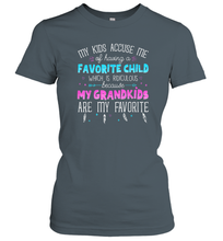 Load image into Gallery viewer, My Grandkids Are My Favorite Shirt  Funny Grandma Gift Women Cotton T-Shirt