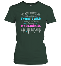 Load image into Gallery viewer, My Grandkids Are My Favorite Shirt  Funny Grandma Gift Women Cotton T-Shirt