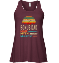 Load image into Gallery viewer, Bonus Dad The Man The Myth The Legend T Shirt Vintage Papa Women Racerback Tank