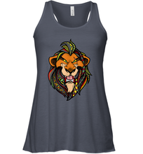 Load image into Gallery viewer, Disney Lion King Scar Pattern Fill Head Shot Portrait Women Racerback Tank