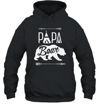 Load image into Gallery viewer, Papa Bear T shirt Fathers Day Family Matching Couple Men Unisex Hooded Sweatshirt