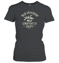 Load image into Gallery viewer, Star Wars Rebel X Wing Starfighter Corps Collegiate Women Cotton T-Shirt