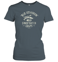 Load image into Gallery viewer, Star Wars Rebel X Wing Starfighter Corps Collegiate Women Cotton T-Shirt