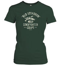 Load image into Gallery viewer, Star Wars Rebel X Wing Starfighter Corps Collegiate Women Cotton T-Shirt