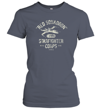 Load image into Gallery viewer, Star Wars Rebel X Wing Starfighter Corps Collegiate Women Cotton T-Shirt