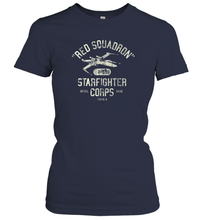 Load image into Gallery viewer, Star Wars Rebel X Wing Starfighter Corps Collegiate Women Cotton T-Shirt