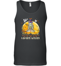 Load image into Gallery viewer, Womens Namaste Witches Love And Light Yoga Halloween Costume Gift Men Cotton Tank Top