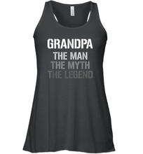 Load image into Gallery viewer, Papa the man, the myth, the legend gift Women Racerback Tank