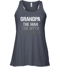 Load image into Gallery viewer, Papa the man, the myth, the legend gift Women Racerback Tank