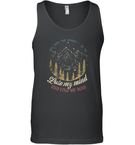 And into the forest I go to lose my mind and find my soul Tees Graphic Men Cotton Tank Top