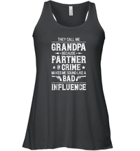 Load image into Gallery viewer, They Call Me Grandpa Partner In Crime T shirt Fathers Day Women Racerback Tank
