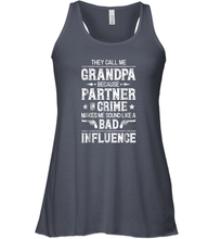 Load image into Gallery viewer, They Call Me Grandpa Partner In Crime T shirt Fathers Day Women Racerback Tank