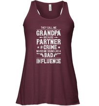 Load image into Gallery viewer, They Call Me Grandpa Partner In Crime T shirt Fathers Day Women Racerback Tank