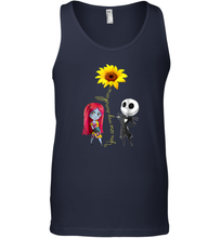 Load image into Gallery viewer, You Are My Sunshine Sunflower Jack Skellington Sally Men Cotton Tank Top