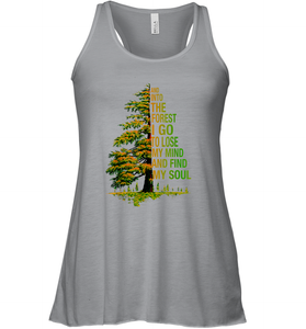And Into The Forest I Go To Lose My Mind And Find My Soul 2 Women Racerback Tank